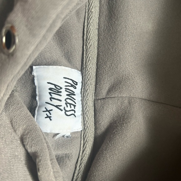 Princess Polly Taupe Hoodie - Picture 2 of 2